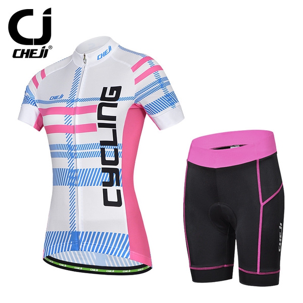 Дамски спортни екипи за колоездене с къс ръкав - 7 различни модела