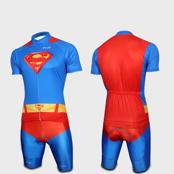 Мъжки спортни екипи за колоездене с къс ръкав - Флаш,Спайдърмен,Супермен, и Зеления Фенер