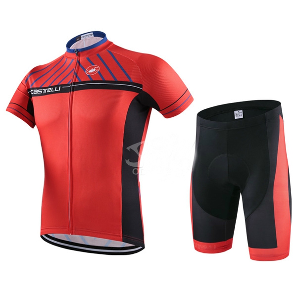 Мъжки спортни екипи с къс ръкав за мъже - бели, черни, червени, зелени за велосипедисти и колоездене