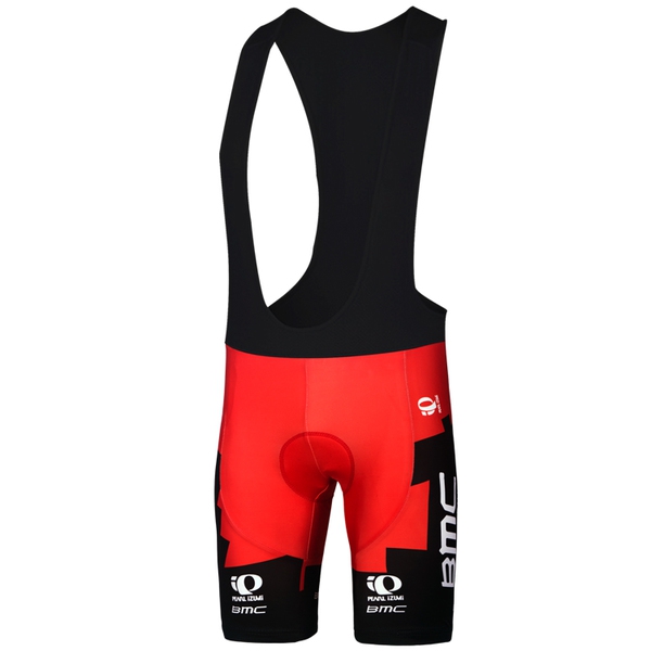 Мъжки спортни екипи за колоездене BMC - червено-черен цял модел с презрамки