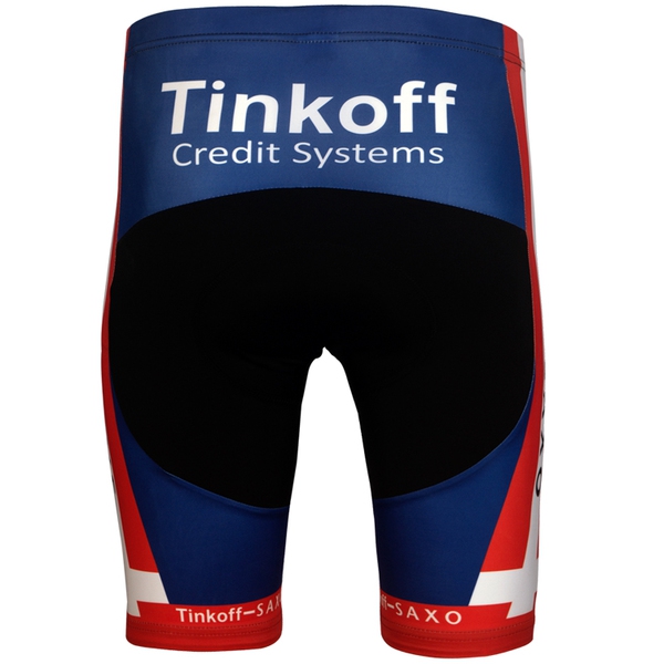 Ανδρικό σπορ σετ ποδηλασίας με κοντό μανίκι - Tinkoff Saxo