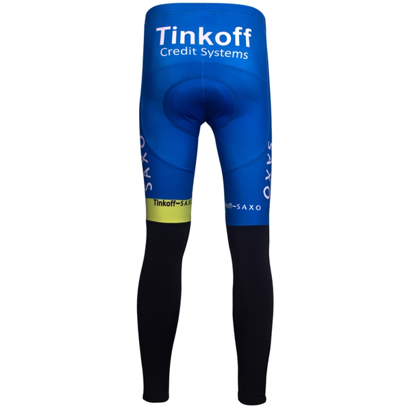 Мъжки спортен екип за колоездене с дълги ръкави - зелен цвят - Tinkoff Saxo