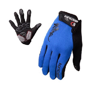 Ανδρικά γάντια ποδηλασίας  Kingsir - κόκκινο, μπλε και μαύρο