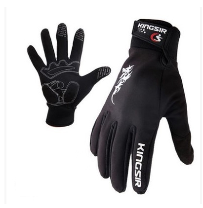 Ανδρικά γάντια ποδηλασίας  Kingsir - κόκκινο, μπλε και μαύρο