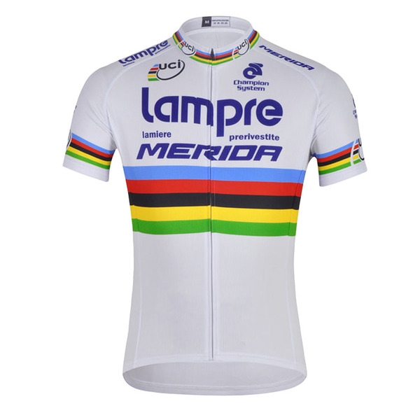 Спортен екип за мъже подходящ за колоездене - къси ръкави и къси панталони, Полиестър 