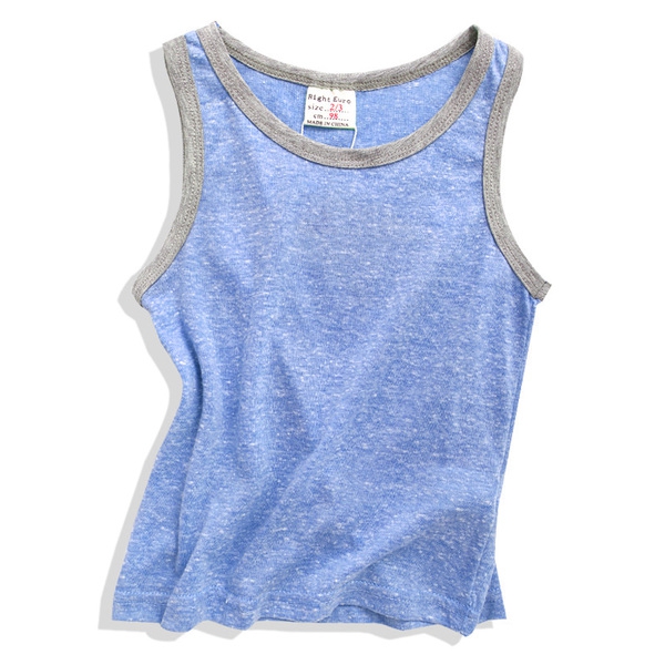 Детски тънки памучни потници  за момчета в пет цвята.