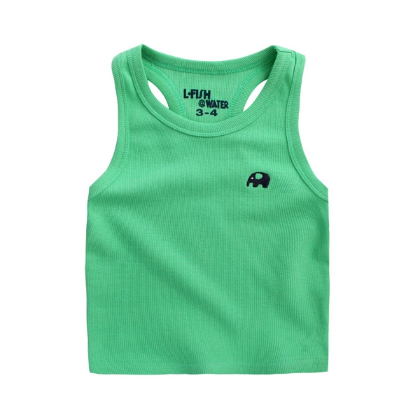 Детски потници за момчета с изрязан гръб в шест цвята.