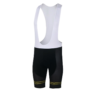 Мъжки спортен екип за колоездене - черен с презрамки - топ продукт за велосипедисти