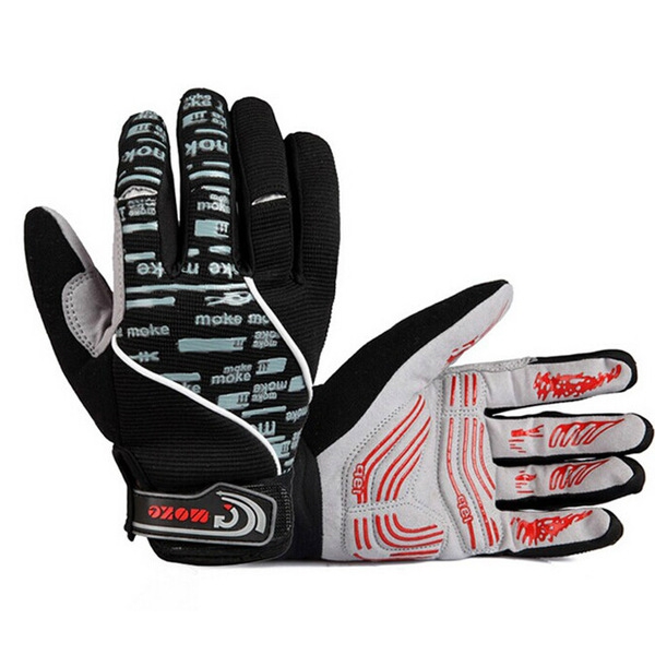 Спортни ръкавици за колоездене подходящи за мъже и жени - син,червен и черен цвят 