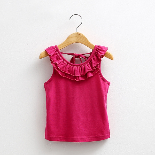 Бял и цикламен детски потник за момичета.