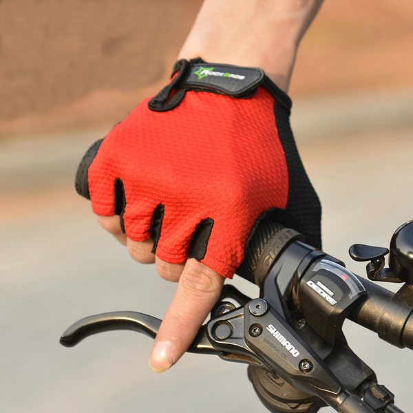 Ειδικά αθλητικά γάντια  για ποδηλασία - σε μαύρο, κόκκινο, μπλε με πλάτος φοίνικας 7-8,5 εκ., 8,5 εκ. - 9,5 εκ., 9,5 - 10,5 εκ.