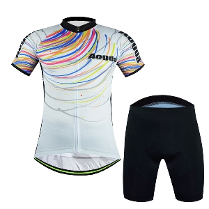 Αθλητική φόρμα με κοντό μανίκι ποδηλασίας - κατάλληλη για άνδρες και γυναίκες