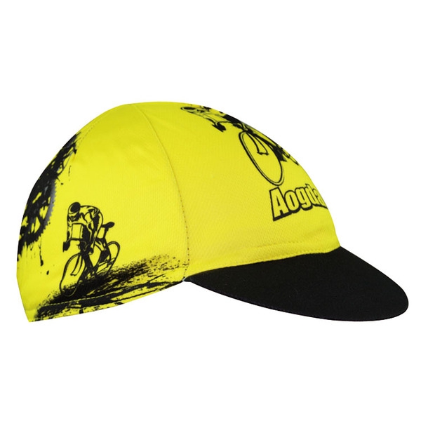 Мъжка спортна шапка за колоездене в жълт цвят Aogda - 1 модел