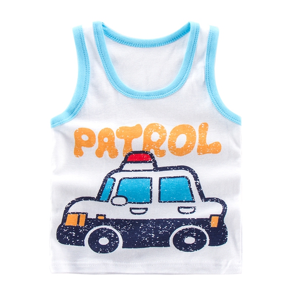 Детски памучни потници с различни апликации.