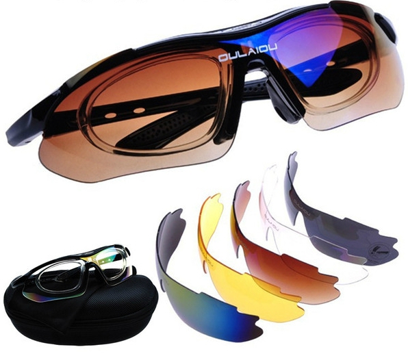 Комплект очила с различни цветове за колоездене