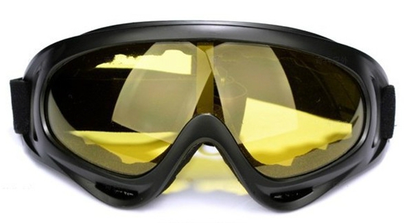 Маска за очите подходяща за колоездене - различни модели - жълти, черни и други