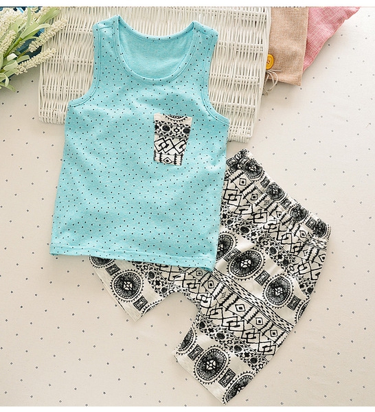 Детски памучен комплект за момичета и момчета