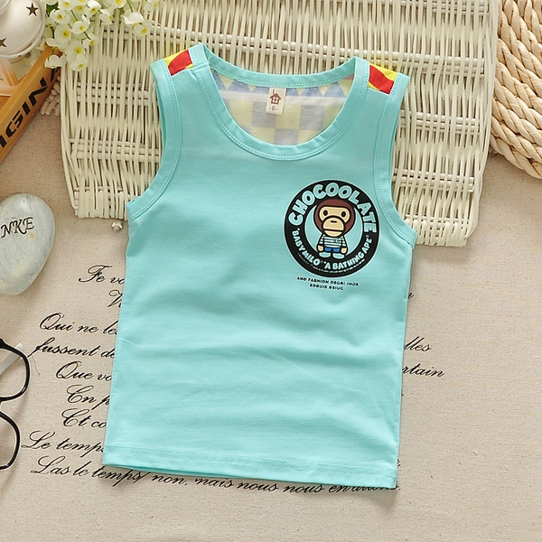 Детски памучни анимирани потници подходящи за момчета - за лятото - жълти, зелени, Барт Симпсън 