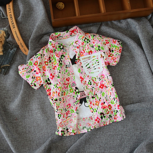 Παιδικά πουκάμισα για αγόρια - βαμβάκι, μονόχρωμο, με λωρίδες, πολύχρωμα και ζωντανά μοντέλα μικρού μήκους