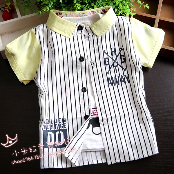 Παιδικά πουκάμισα για αγόρια - βαμβάκι, μονόχρωμο, με λωρίδες, πολύχρωμα και ζωντανά μοντέλα μικρού μήκους