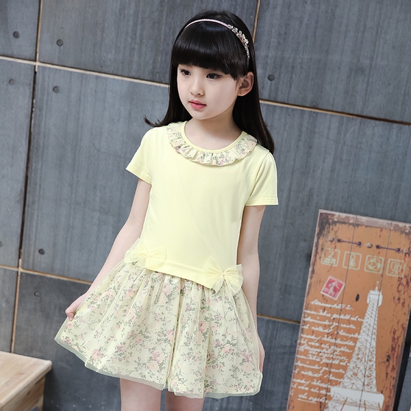 Παιδικό σετ για κορίτσια με μακρύ ή κοντό μανίκι και φούστα - 3 χρώματα