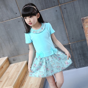 Παιδικό σετ για κορίτσια με μακρύ ή κοντό μανίκι και φούστα - 3 χρώματα