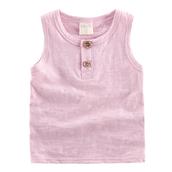 Детски памучни тениски без ръкави за момчета -8 цвята.