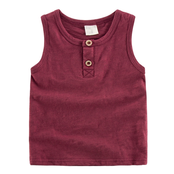 Детски памучни тениски без ръкави за момчета -8 цвята.