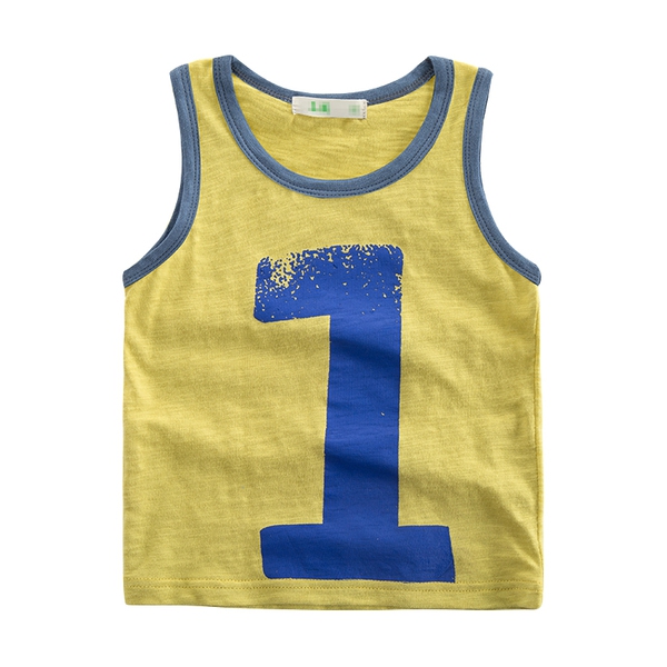 Детски памучни потници за момчета в пет топли цвята.