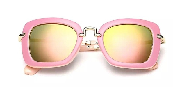 Детски слънчеви очила с розова, бяла и тигрова рамка - за момичета и момчета