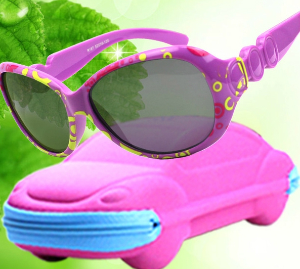 Детски слънчеви очила за момчета и момичета с калъфче кола - Car