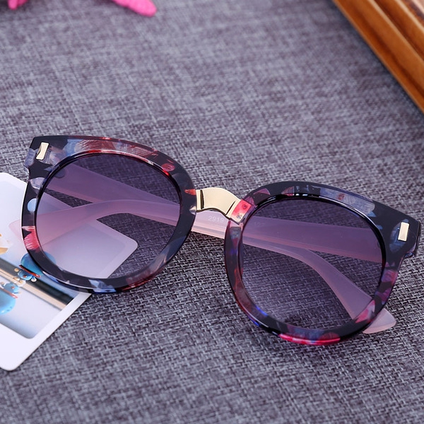 Детски слънчеви очила за момчета и момичета - тигрови рамки, оранжви и сини огледални стъкла