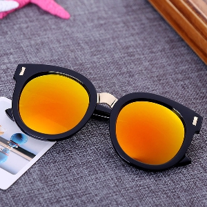 Детски слънчеви очила за момчета и момичета - тигрови рамки, оранжви и сини огледални стъкла