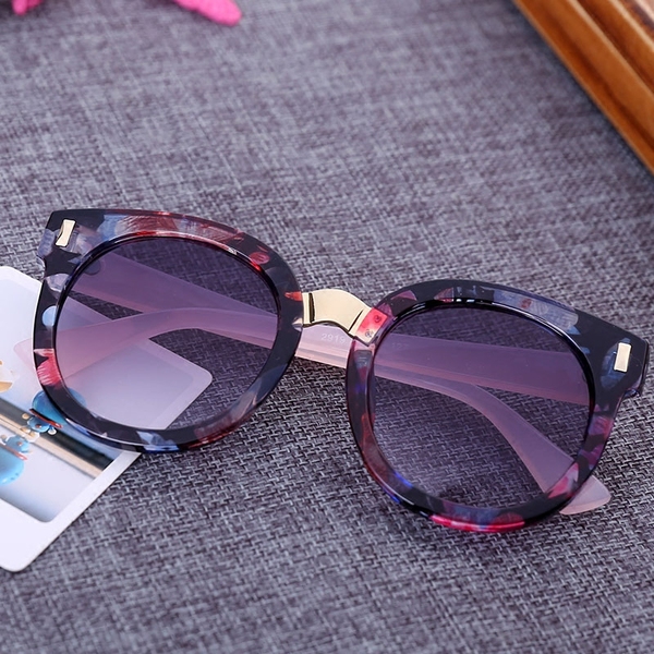 Детски слънчеви очила за момчета и момичета - тигрови рамки, оранжви и сини огледални стъкла