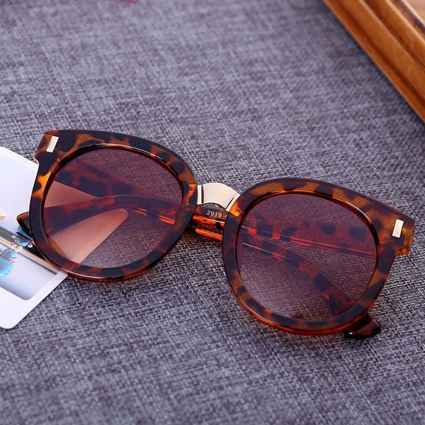 Детски слънчеви очила за момчета и момичета - тигрови рамки, оранжви и сини огледални стъкла