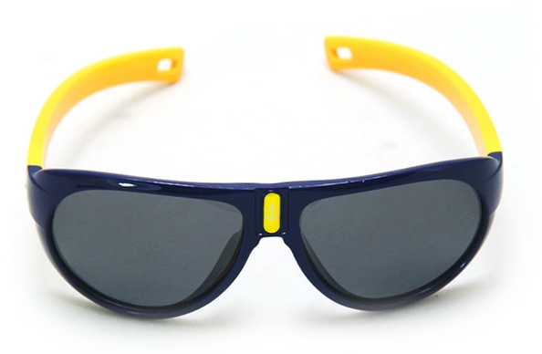 Детски слънчеви очила за момчета и момичета с безопасни и меки рамки - жълти, сини, червени и други дизайни