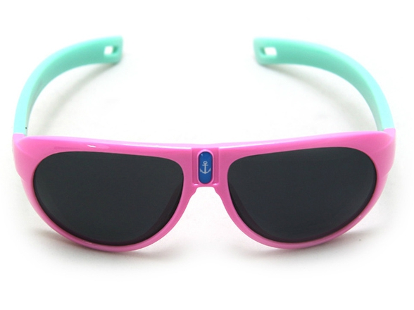 Детски слънчеви очила за момчета и момичета с безопасни и меки рамки - жълти, сини, червени и други дизайни