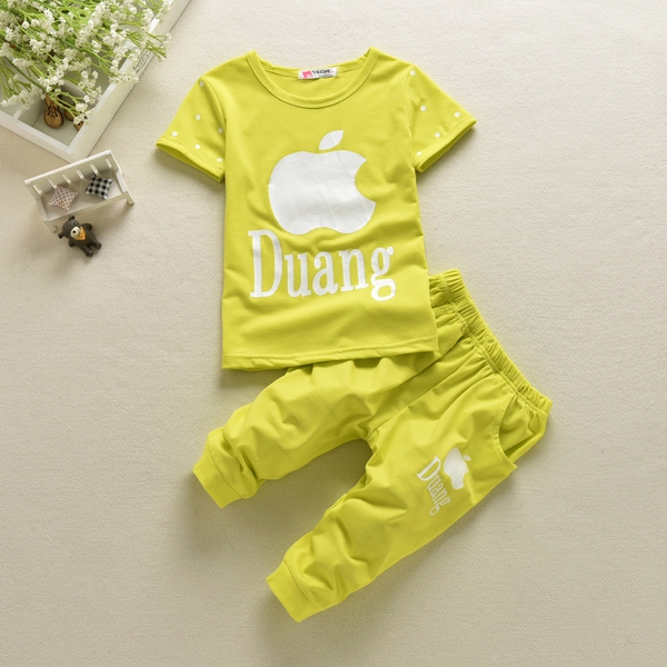 Παιδικό βαμβακερό σετ μπλουζάκι και παντελόνι