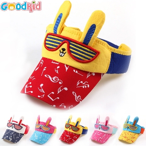 Детски шапки за момчета и момчета в 5 различни цветови комбинации - зайче с очила