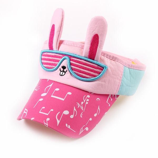 Детски шапки за момчета и момчета в 5 различни цветови комбинации - зайче с очила