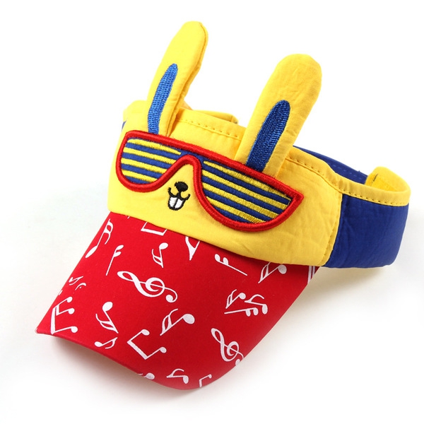 Детски шапки за момчета и момчета в 5 различни цветови комбинации - зайче с очила