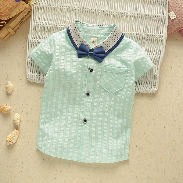 Παιδικό βαμβακερό πουκάμισο με παπαρούνα