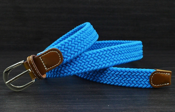 Детски еластични тънки колани за момчета и момичета - сини, кафяви, цветни - 95 - 108 см дължина; ширина: 2.5 см