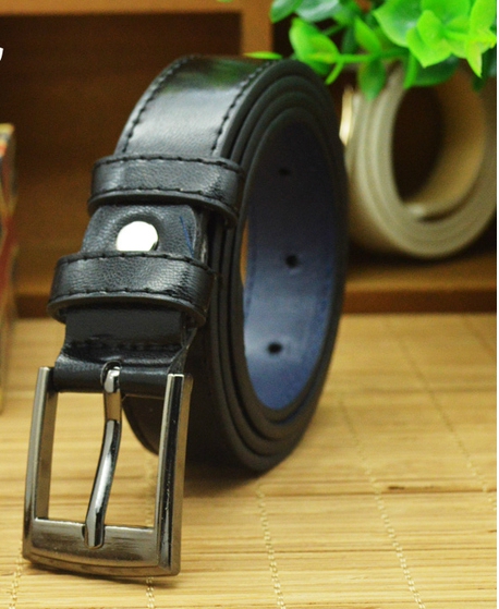 Детски модерни колани от изкуствена кожа за момчета и момичета - бели, червени, черни и кафяви - дължина: 90 см