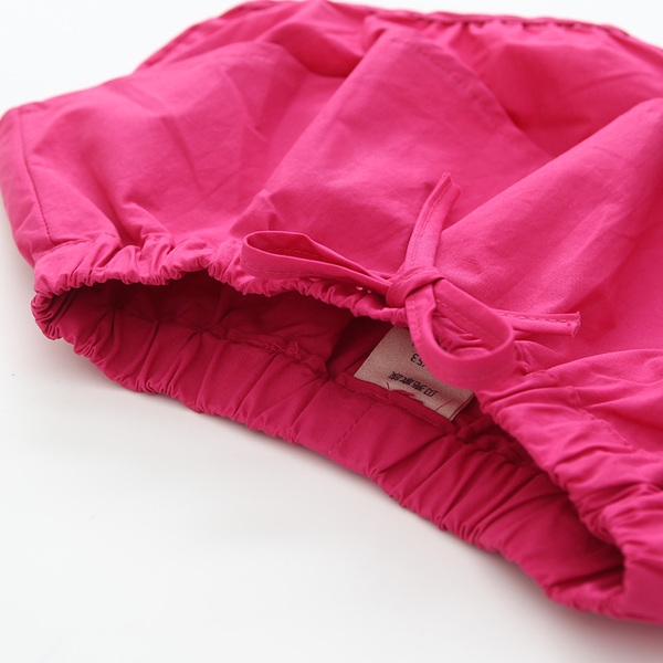 Детски летен комплект за момичета от 2 части с зайче и панделка 