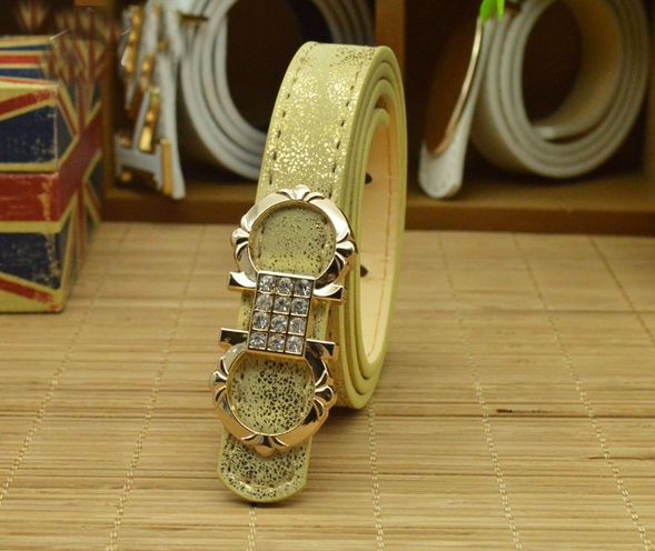 Детски колани от изкуствена кожа с декоративна катарама - червени, черни, сиви, сини