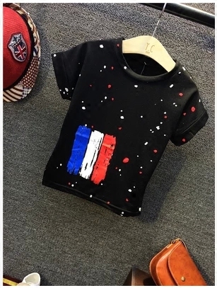 Λευκό και μαύρο παιδικό σετ για τα αγόρια 