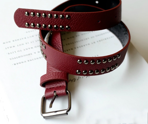 Детски класически колани от изкуствена кожа за момчета и момичета - червени, черни с цветенца