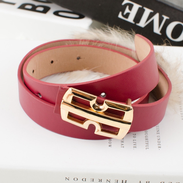 Детски колани от изкуствена кожа с ресни за момчета и момичета - жълти, лилави, червени с класически и гладки катарами