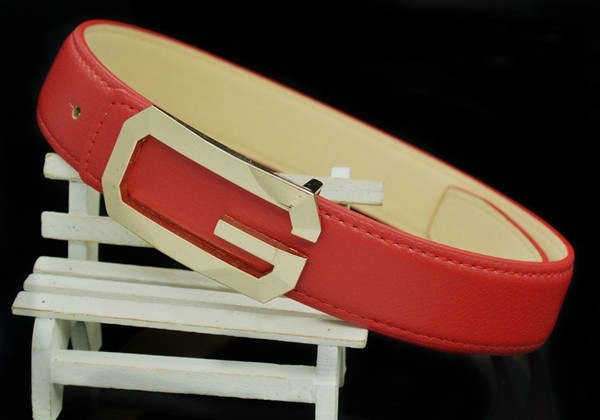 Детски колан от изкуствена кожа за момчета и момичета - червен, син, кафяв, бял и черен - G катарама